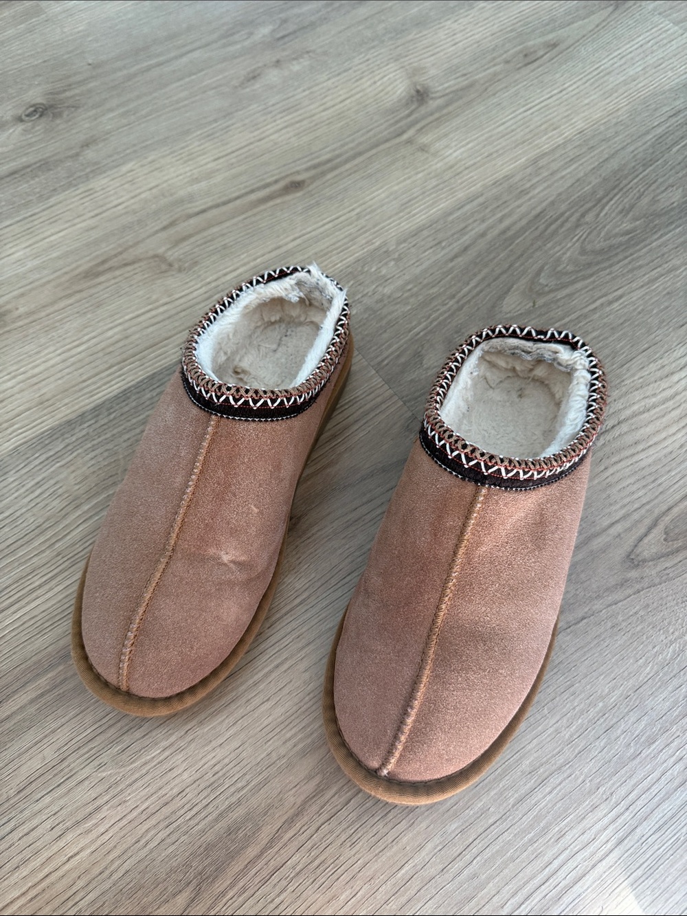 Women's Cozy Slip-On Slippers - Tan